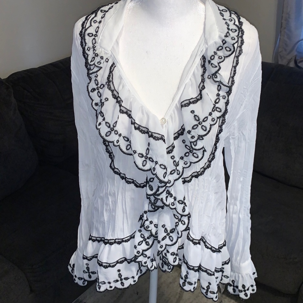 Ruffled blouse